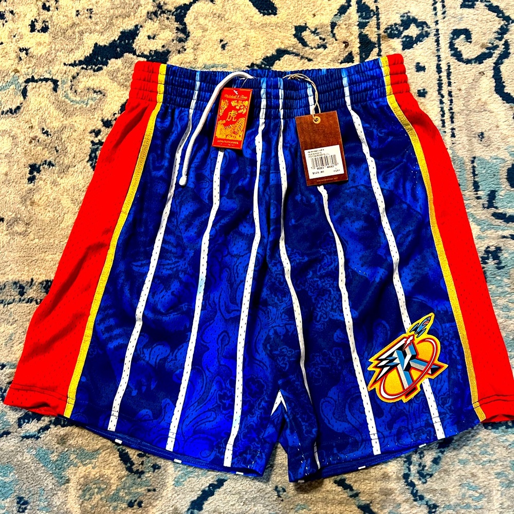 Brand new with tags Mitchell and ness Houston rockets shorts size large